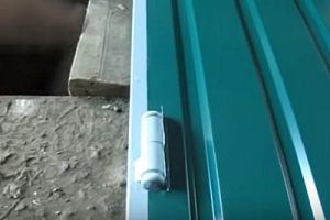 Калитка из металлопрофиля своими руками &ndash; схема + порядок выполнения работы