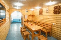 
Интерьеры бани внутри		