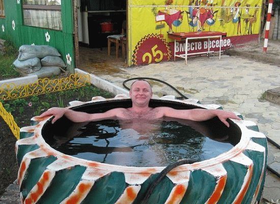 Бассейн из бетонного кольца
Бассейн из бетонного кольца