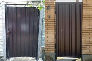 Калитка из металлопрофиля своими руками &ndash; схема + порядок выполнения работы
