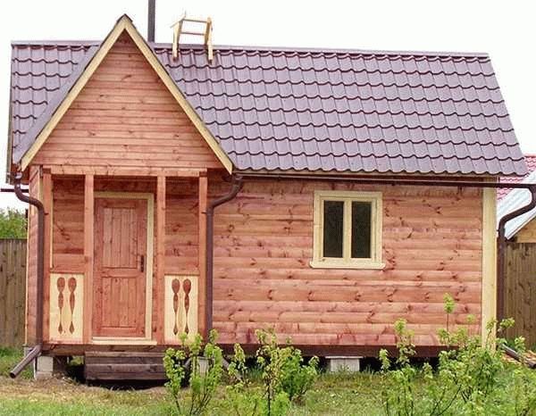 
Отделка бань снаружи		