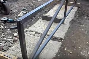 Калитка из металлопрофиля своими руками &ndash; схема + порядок выполнения работы
