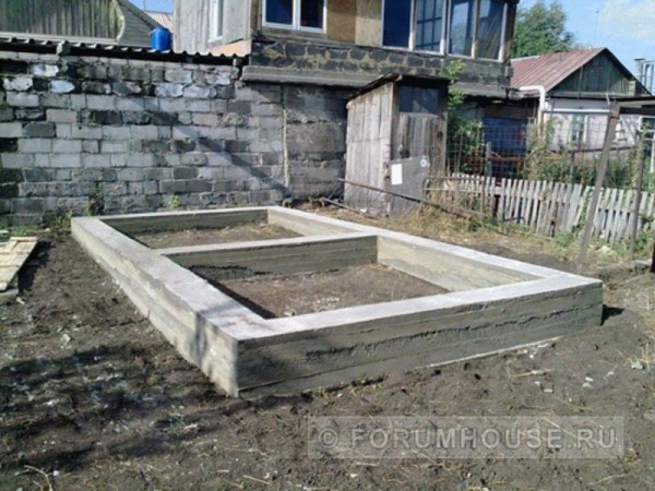 
Схема постройки бани		