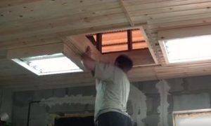 Лестница раскладная на чердак своими руками с люком: пошаговая инструкция