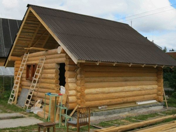 
Схема постройки бани		