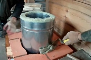 Монтаж дымохода из сэндвич труб через крышу: пошаговая инструкция