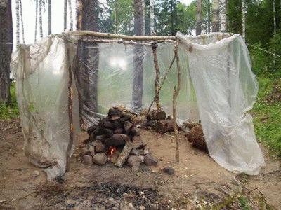 
Туристическая баня своими руками		