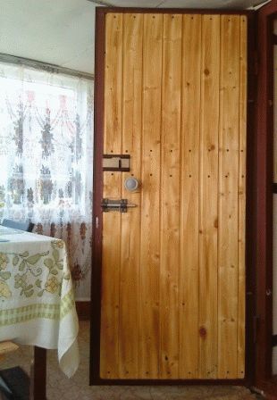 
Как обшить дверь вагонкой своими руками		