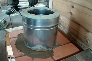 Монтаж дымохода из сэндвич труб через крышу: пошаговая инструкция