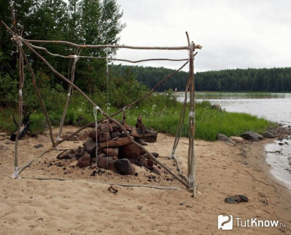 
Туристическая баня своими руками		