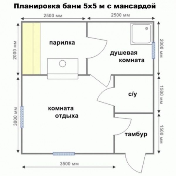 Мансарда в бане
Мансарда в бане